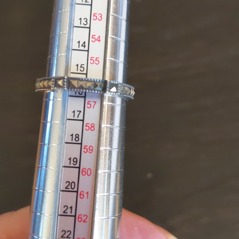 Judith Jack Silver Stackable Ring Set With Amethy… - image 7